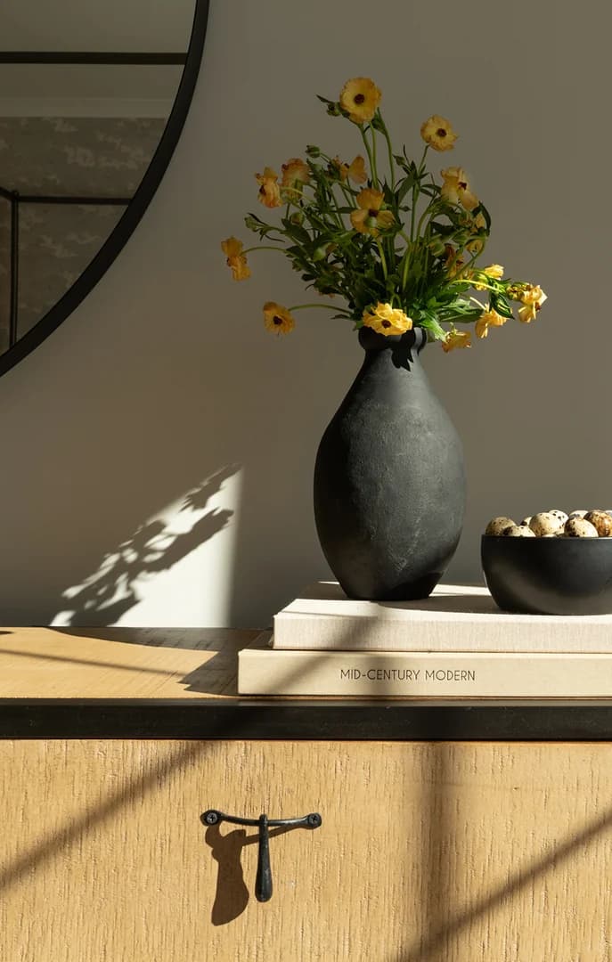 145272 Flowers and Books on Bedroom Dresser USP Crop