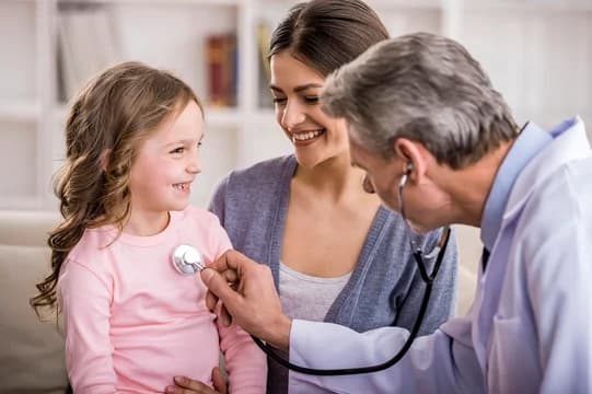 Young girl at the doctors