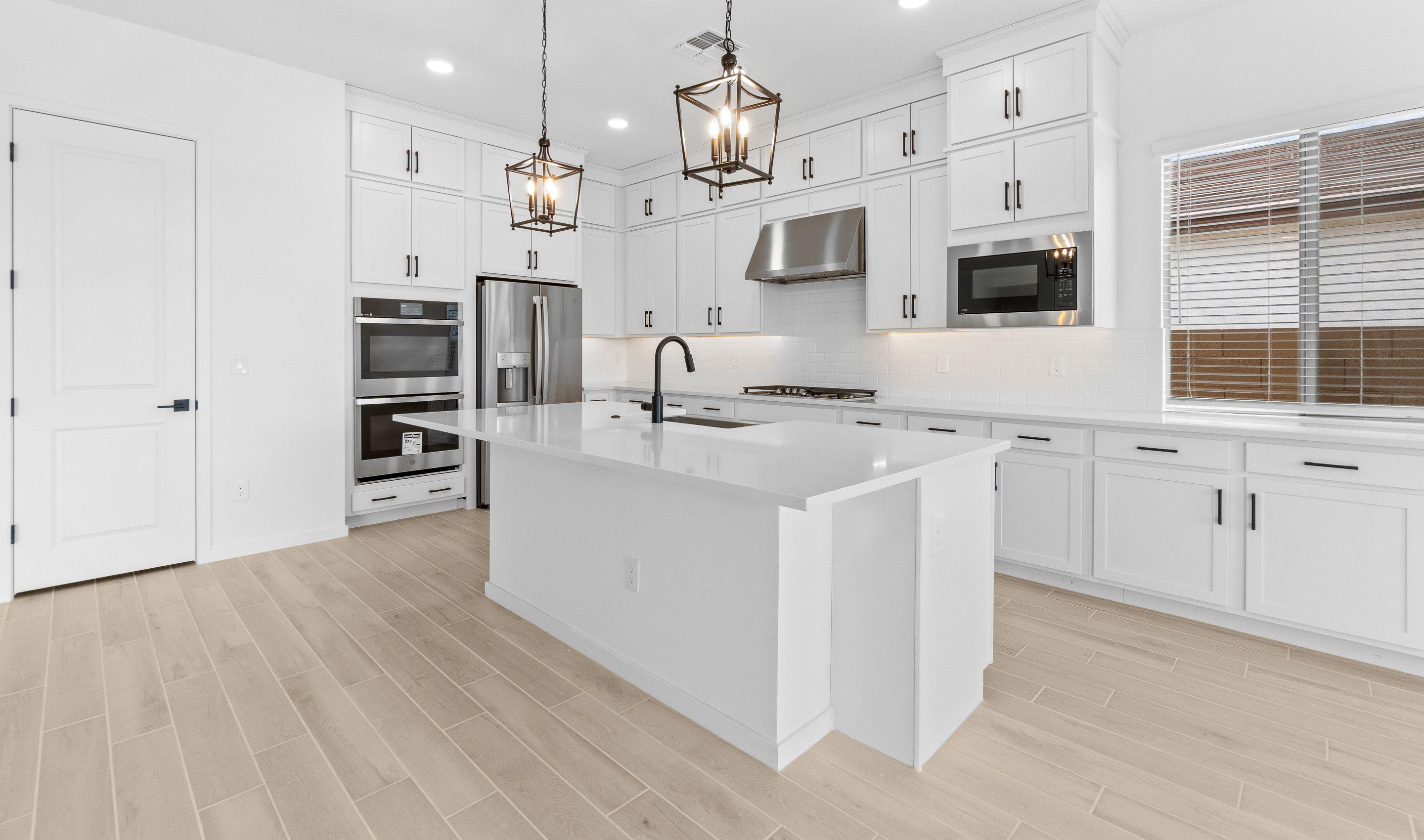 Kitchen with island