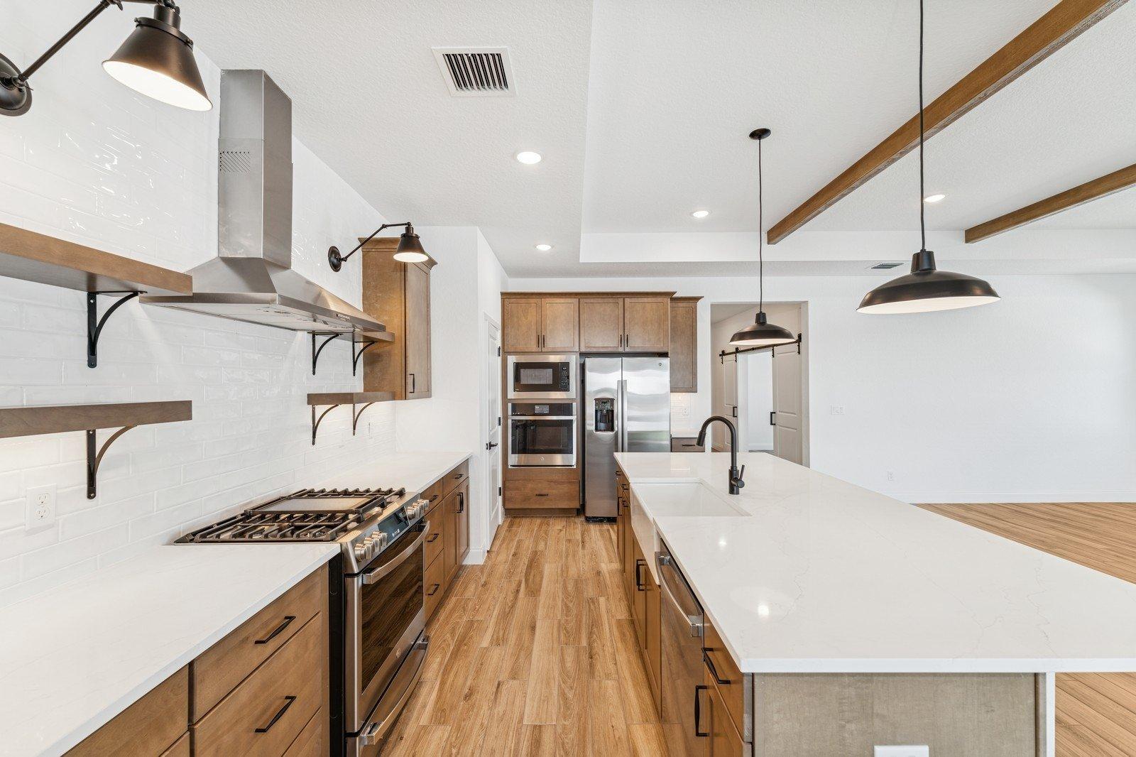 Kitchen with vast island
