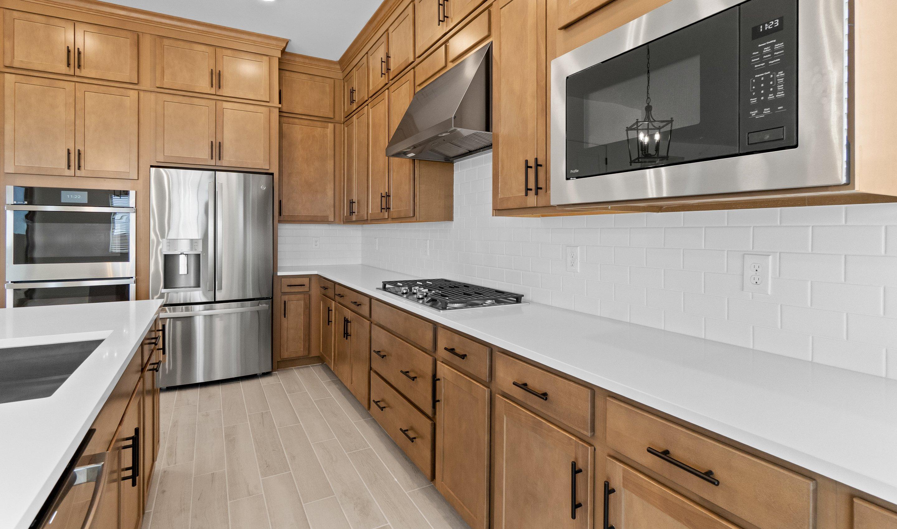 Kitchen with matte black accents
