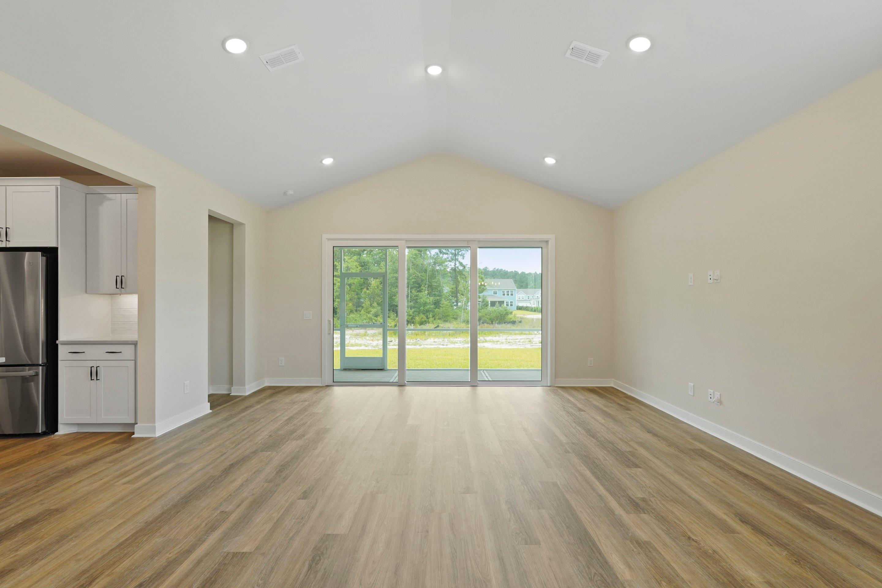 Great room with access to screened patio