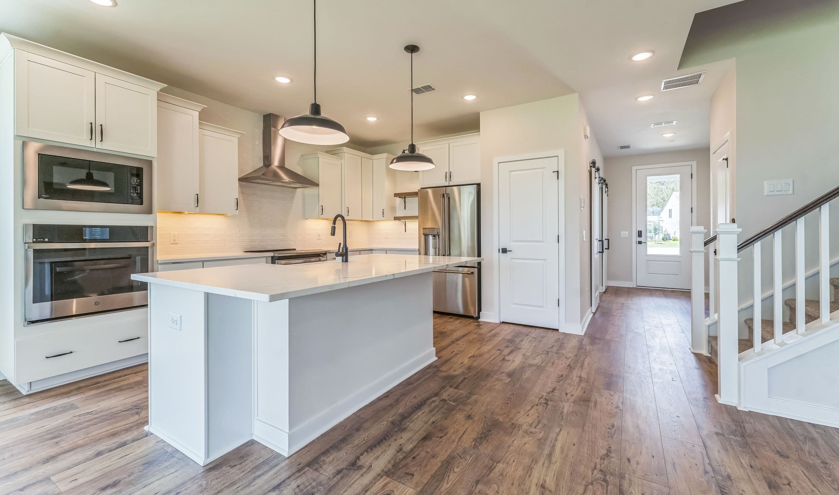 Kitchen with matte black accents