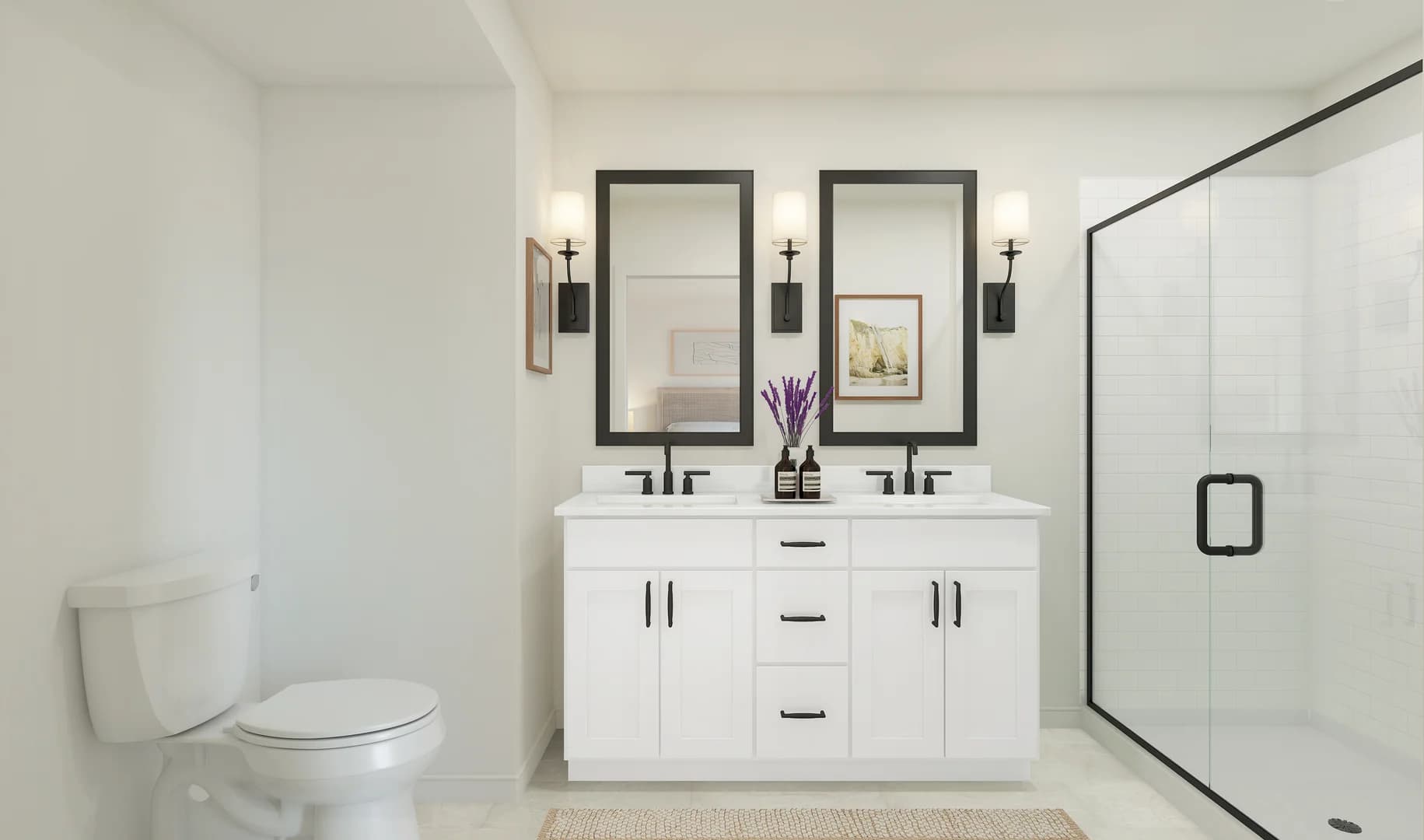 Ascend at Liberty Run Greenwich Primary Bath Farmhouse Palette 5 Ascend European Farmhouse