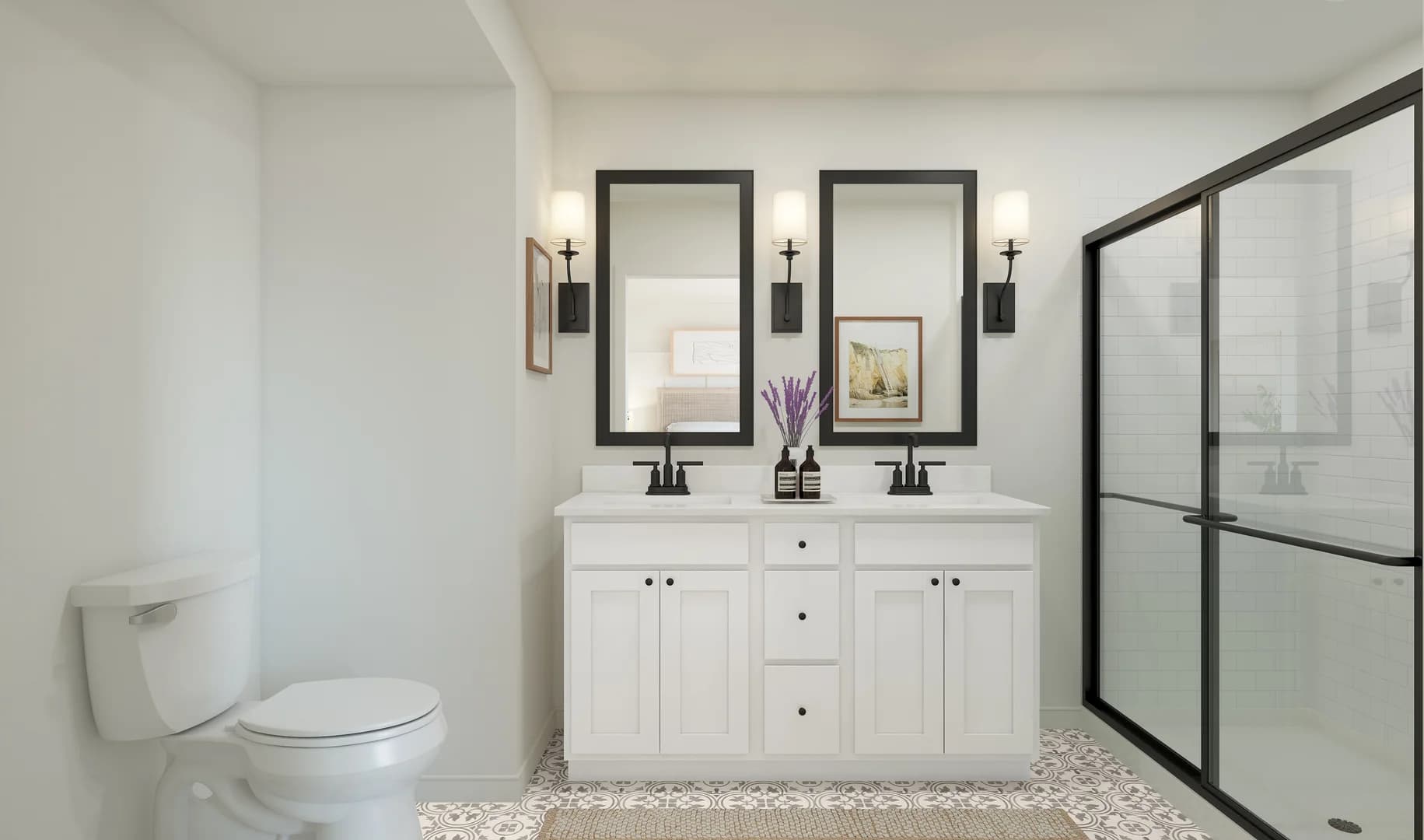 Aspire at Wilderness Shores Greenwich Primary Bath Farmhouse Palette 3 Aspire European Farmhouse