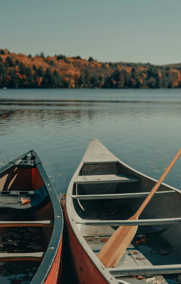 Canoes on the Lake