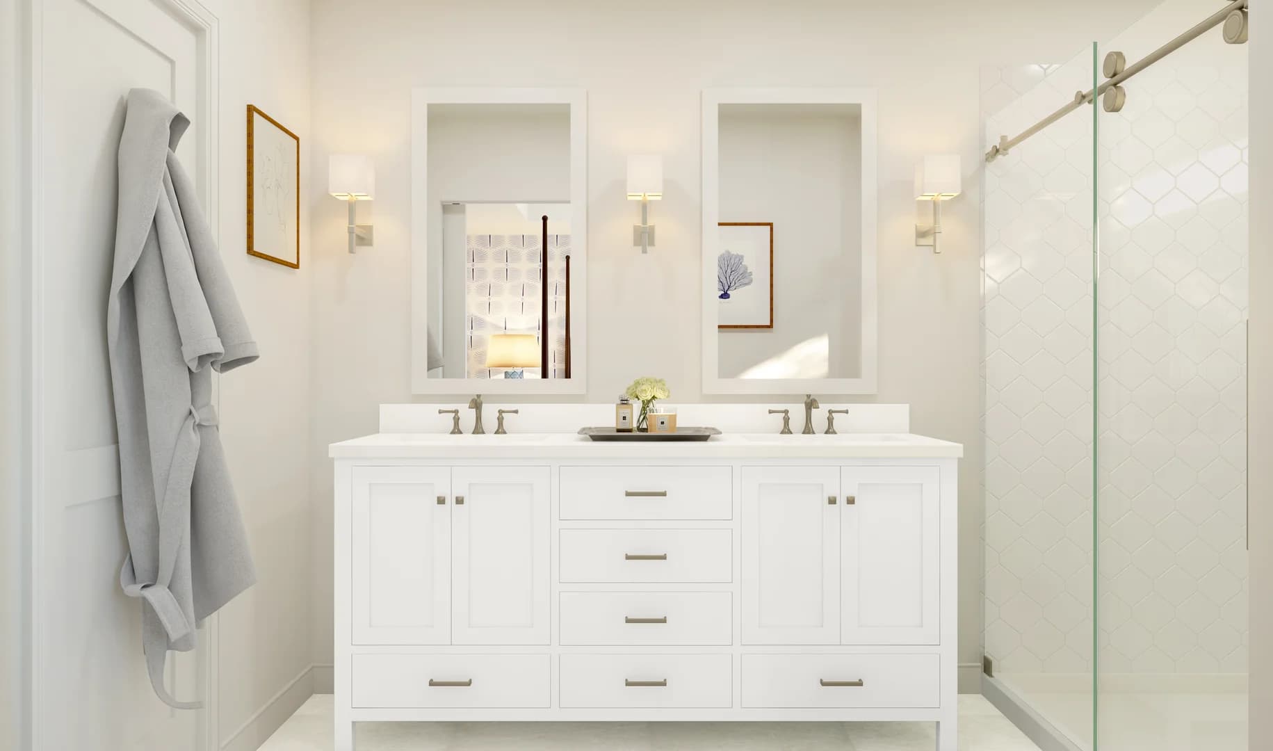 Cape May Primary Bath Classic Palette 1 Level 1 Coastal Classic