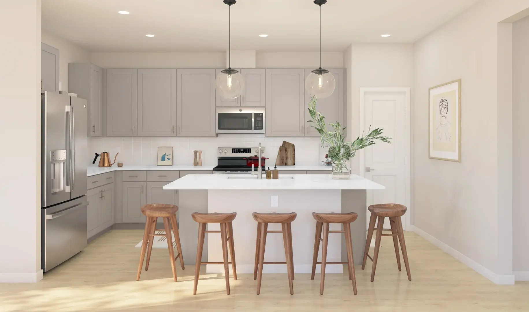 Passionflower II ESP Kitchen Loft Palette 1 Ascend Coastal Loft