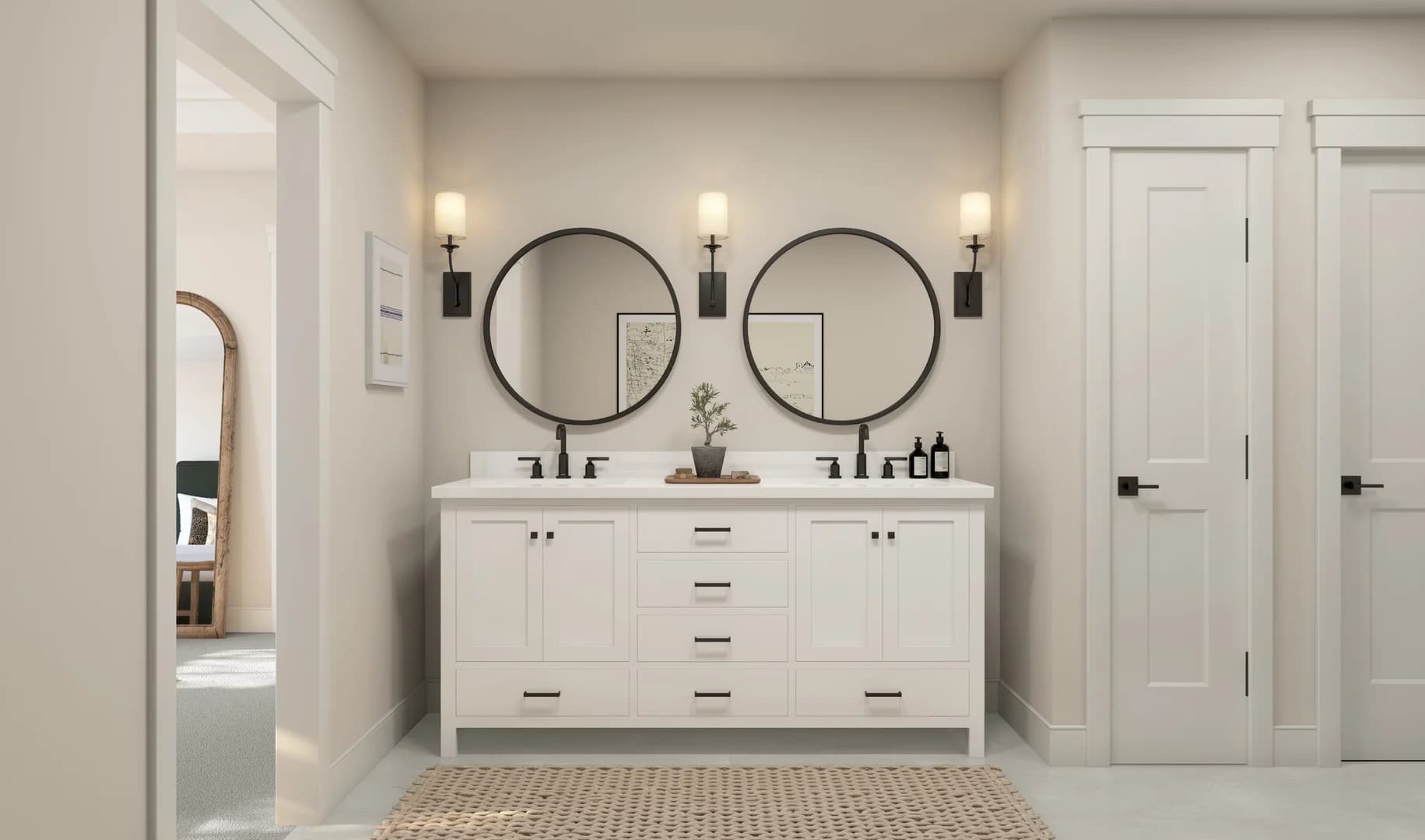 New Haven Primary Bath Farmhouse Palette 4 Level 3 Farmhouse Rustic Refined