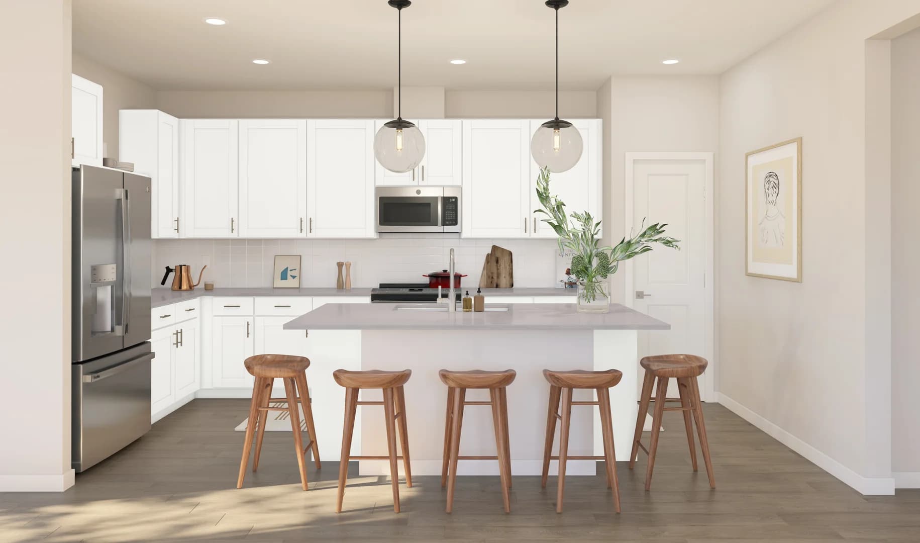 Passionflower II ESP Kitchen Loft Palette 6 Ascend Coastal Loft