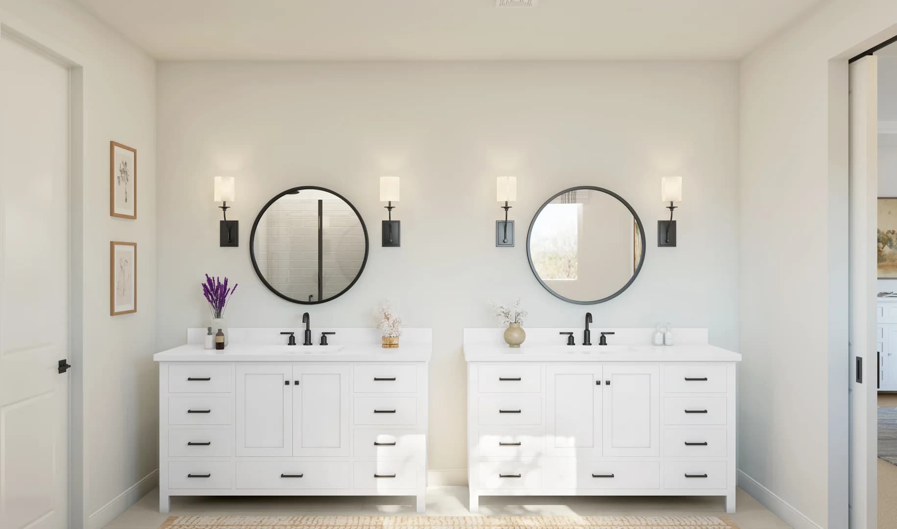 Stirling DFW_Timberbrook Estates_Stirling_Spec 1_Farmhouse European 6_Primary Bath 1 Farmhouse Level 1