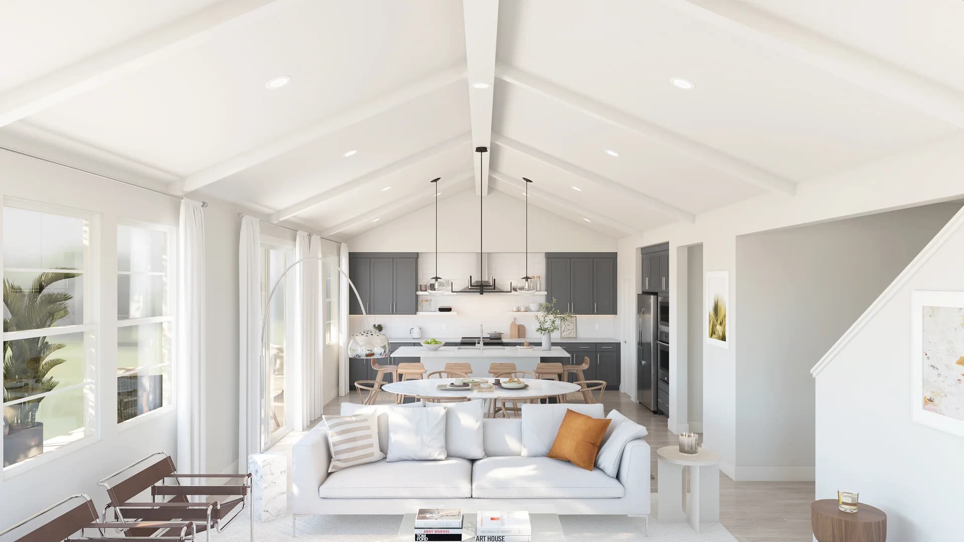 Meridian at The Estates Faro Great Room Ceiling Loft Palette 4 Level 1 Neutral Loft