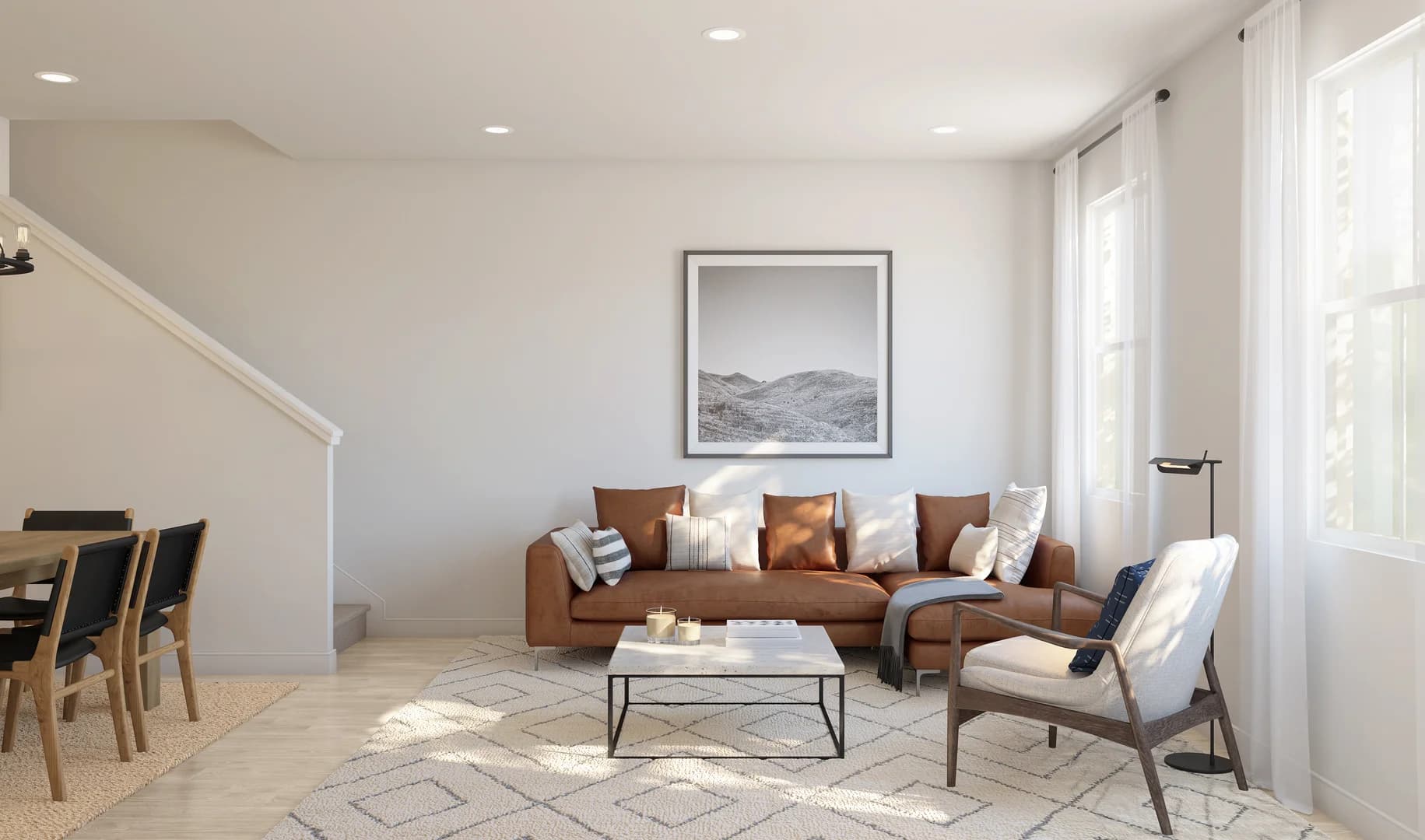 Lofts at Gambrill Glenn Maywood II Great Room Farmhouse Palette 5 Level 1 Industrial Farmhouse