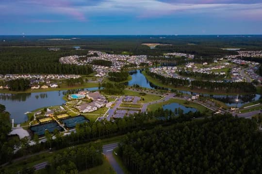Four Seasons at Lakes of Cane Bay Community Aerial