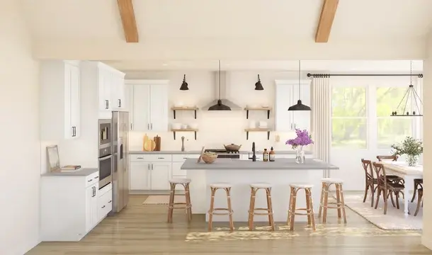 Barcelona Kitchen Farmhouse Palette 3 Level 1 European Farmhouse