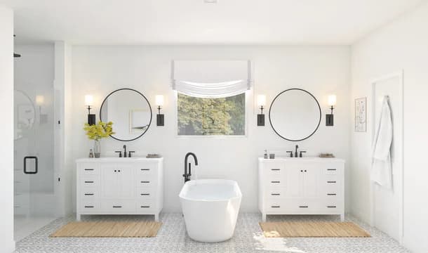 Egret Shores Frankfurt Primary Bath Farmhouse Palette 3 Level 1 Traditional Farmhouse