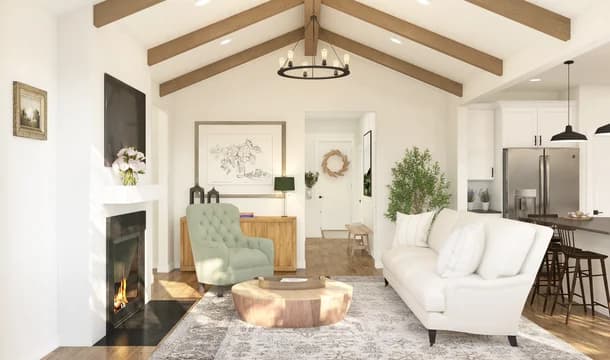 119214 Egret Shores Asheville Great Room Farmhouse Palette 1 Level 1 Traditional - Farmhouse