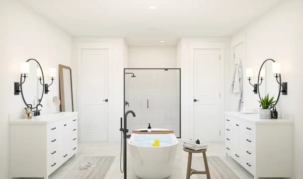 Westland Ranch Mykonos Primary Bath Farmhouse Palette 2 Level 2 Industrial Farmhouse