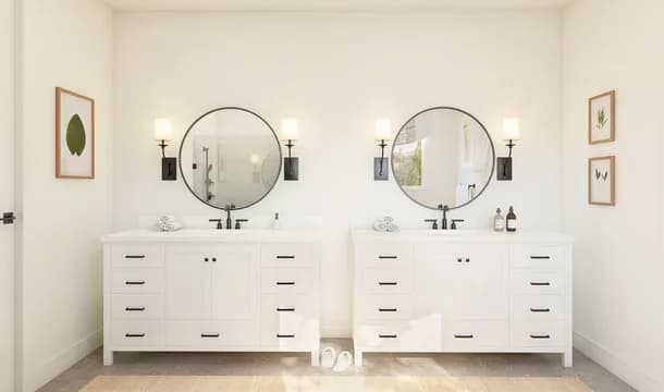 123198 Westland Ranch Stirling Primary Bath Farmhouse Palette 5 Level 2 European - Farmhouse