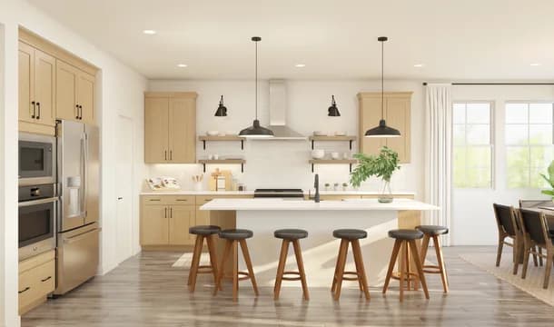 124874 Canyon at the Ranch Macon Kitchen Farmhouse Palette 6 Level 1 Industrial - Farmhouse