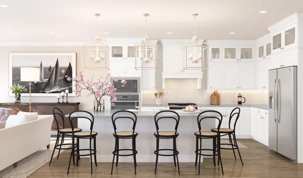 126953 TOWNES AT WEST WINDSOR Endeavor Kitchen  Classic Palette 3 Level 3 Traditional - Classic