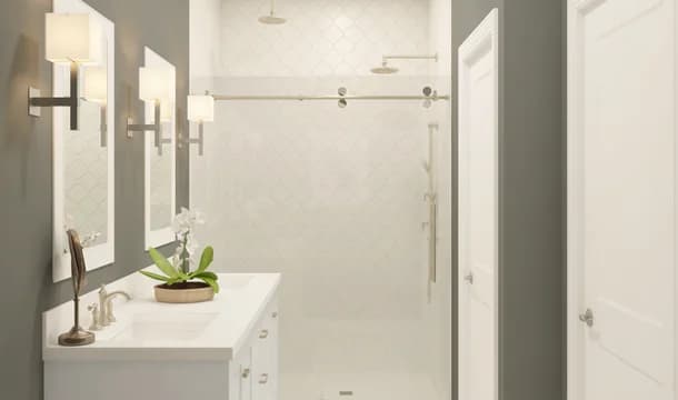 TOWNES AT WEST WINDSOR Endeavor Primary Bath Classic Palette 3 Level 3 Traditional Classic