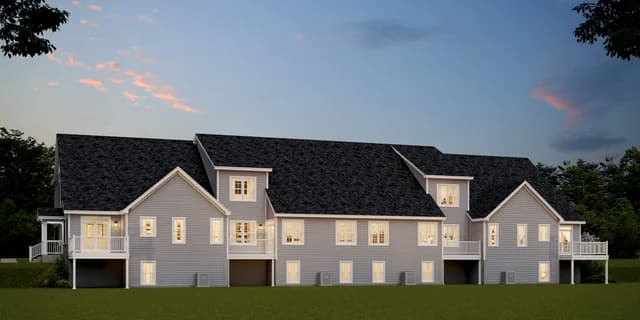 TOWNES AT WEST WINDSOR Building String Rear Walkout