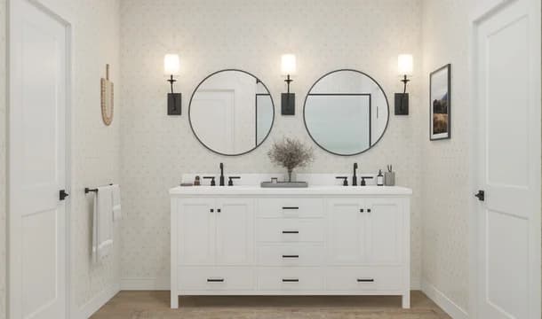 133932 Heritage Ranch Silver Maple Primary Bath Farmhouse Palette 4 Level 1 Farmhouse Rustic Refined