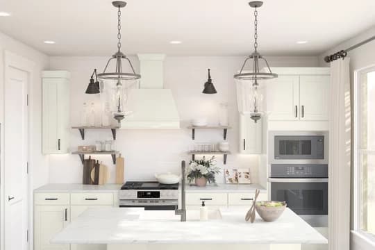 134315 Pleasanton Fayetteville Kitchen  Farmhouse Palette 6 Level 2 European - Farmhouse