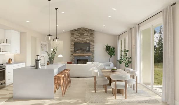 Four Seasons at Hatteras Hills Aberdeen Dining Area Loft Palette 3 Level 1 Coastal Loft