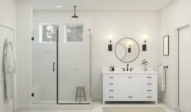 Four Seasons at Sandstone Jenkins Primary Bath Farmhouse Palette 1 Level 1 Industrial Farmhouse