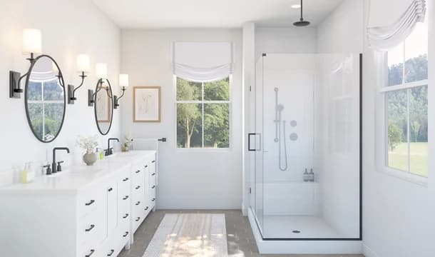 Four Seasons at Addison Farms Carver Primary Bath Farmhouse Palette 5 Level 1 European Farmhouse