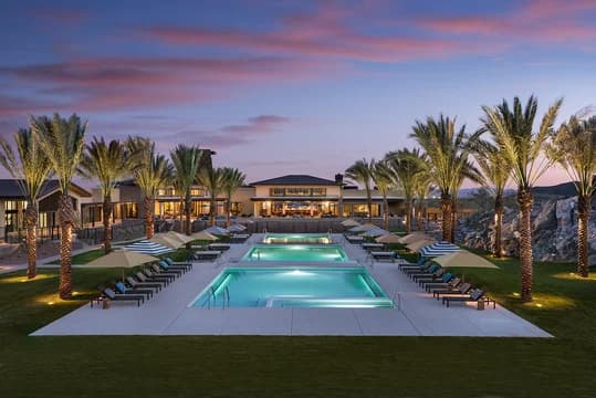 Four Seasons Victory at Verrado Clubhouse Pool at Dusk