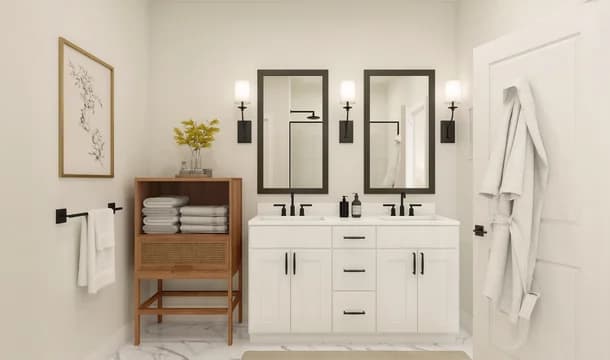 140403 Monterosa Passionflower II Primary Bath Farmhouse Palette 1 Ascend Traditional - Farmhouse