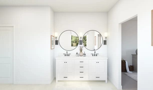 141288 Sonterra Davenport Primary Bath Farmhouse Palette 2 Level 1 European - Farmhouse