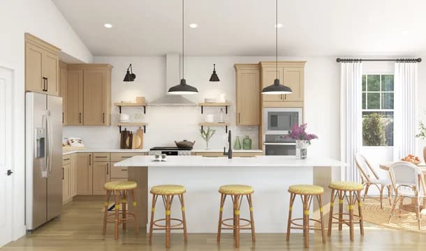 141299 Sonterra Davenport Kitchen Farmhouse Palette 2 Level 1 European - Farmhouse