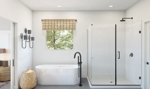 Sonterra Boise Primary Bath Farmhouse Palette 5 Level 1 Farmhouse Rustic Refined