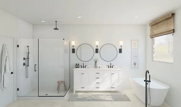 Barcelona Primary Bath Plus Tub Farmhouse Palette 1 Level 1 Fresh Farmhouse