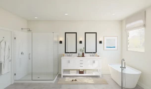 Barcelona Primary Bath Tub Loft Palette 1 Level 1 Neutral Loft