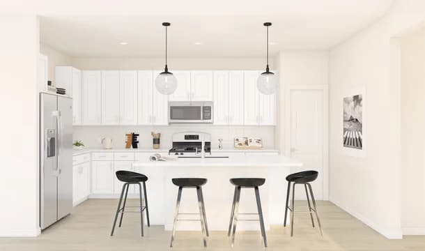 Passionflower II Kitchen Loft Palette 1 Ascend Black and White Loft