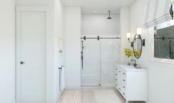 Kreymer at the Park Frankfurt Primary Bath Farmhouse Palette 3 Level 2 Traditional Farmhouse