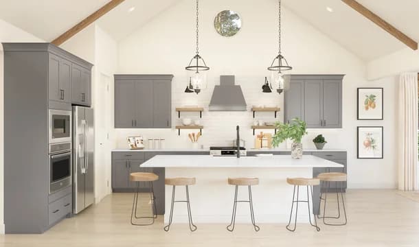 142184 Kreymer at the Park Mykonos Kitchen Farmhouse Palette 4 Level 2 Industrial - Farmhouse