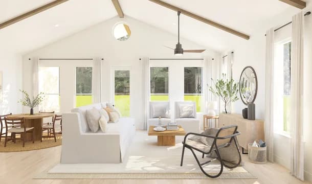 Kreymer at the Park Santa Fe Great Room Farmhouse Palette 6 Level 2 Coastal Farmhouse