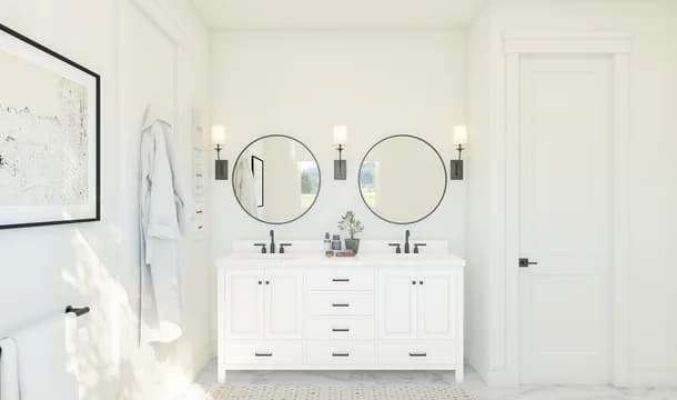 142278 Kreymer at the Park Santa Fe Primary Bath Farmhouse Palette 6 Level 2 Coastal - Farmhouse