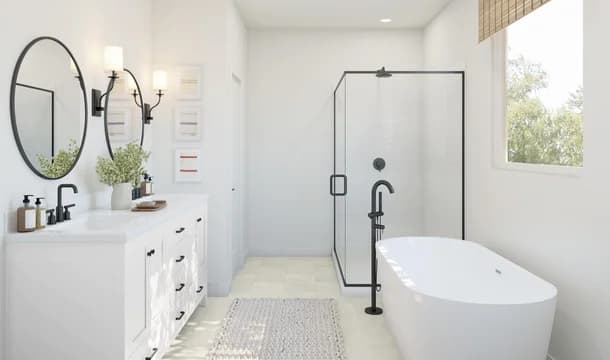 Sea Island Collective Bay Point Primary Bath Farmhouse Palette 1 Level 1 Coastal Farmhouse