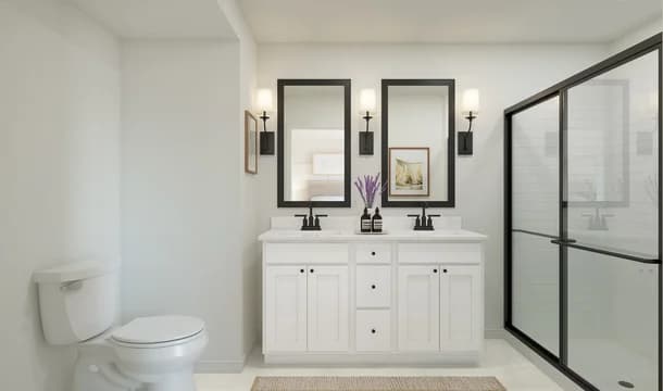 Aspire at Wilderness Shores Greenwich Primary Bath Farmhouse Palette 2 Aspire European Farmhouse