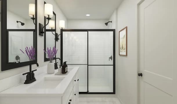 Aspire at Wilderness Shores Greenwich Primary Bath Farmhouse Palette 1 Aspire European Farmhouse