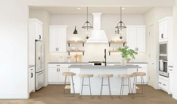 Pasadena Kitchen Farmhouse Palette 3 Level 2 Industrial Farmhouse