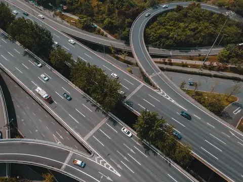 Aerial of Highway Roads