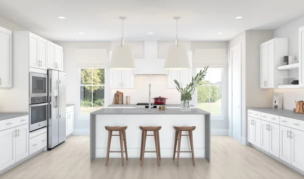 The Grove at Jackson Village Cape May Kitchen Loft Palette 3 Level 2 Coastal Loft